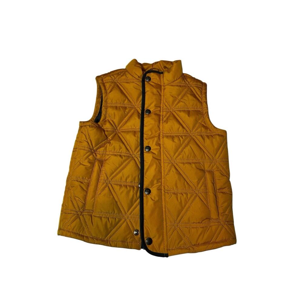 NWT tag Gymboree 4T Yellow Snap Puffer Vest Kids Boys Unisex Toddler NEW $45